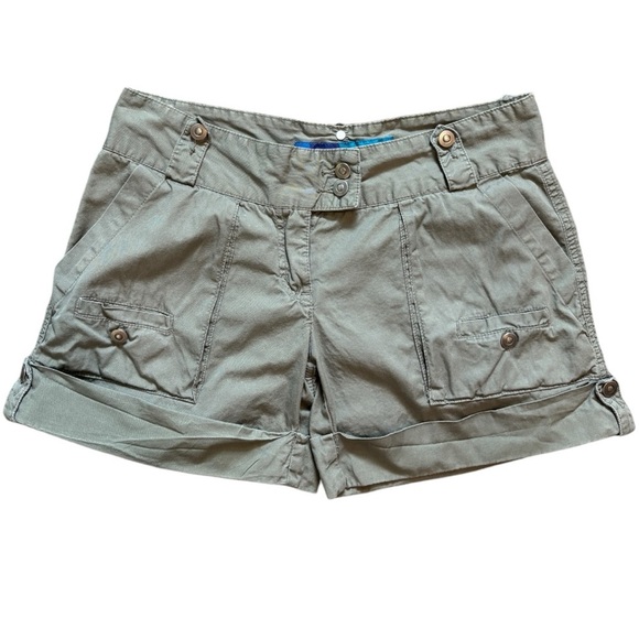 Delia*s Cargo Shorts Cuff Flat Front Vintage Junior Size 9 - Picture 1 of 9